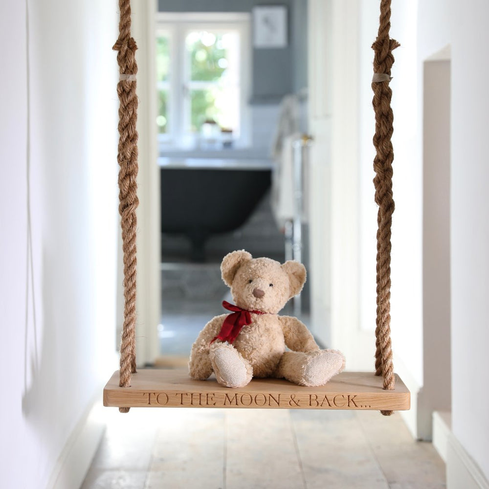 Solid Oak Personalised Medium Swing | Oak & Rope Company