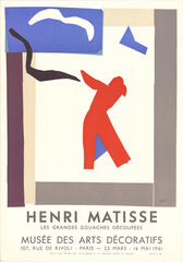 Henri Matisse Musée Des Arts Decratifs, Paris 1961, Orginal Poster, Hommage Art
