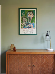 Sixième Biennale de Peinture, Menton 1966, Original Lithograph, Pablo Picasso Hommage Art