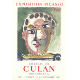 Exposition Picasso - Chateau de Culan 1967, Original Poster, Pablo Picasso , Hommage Art