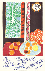 Travail et Joie, Nice 1948, Henri Matisse Orginal Poster, Hommage Art