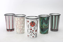 Marble Print Set of 6 Tumblers