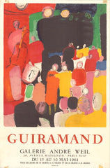 Galerie Andre Weil, Paris, 1961, Paul Guiramand Original Poster, Hommage Art