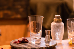 The Vintage List Crystal Mixing Glass with Stars Design