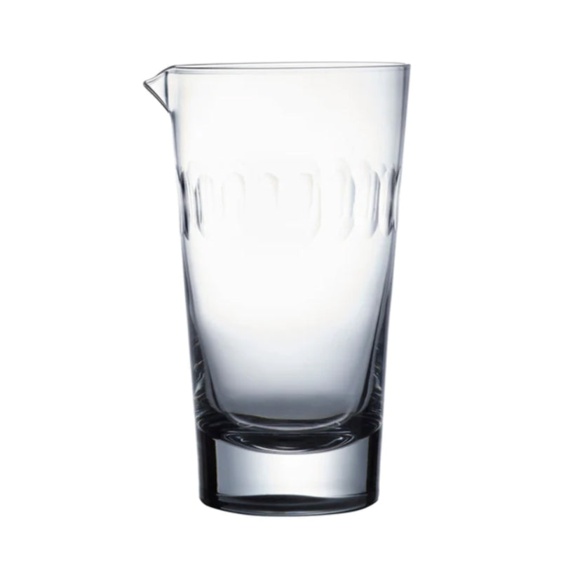 The Vintage List Crystal Mixing Glass with Lens Design