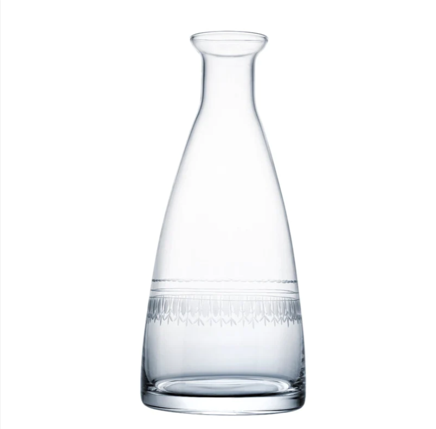 The Vintage List Crystal Table Carafe with Ovals Design