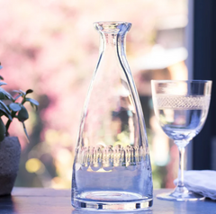 The Vintage List Crystal Table Carafe with Lens Design