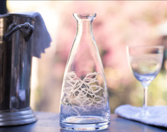 The Vintage List Crystal Table Carafe with Ferns Design
