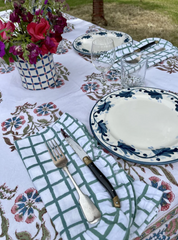 Mews Furnishings Spanish Handpainted Side Plate With Indigo 'Floral' Design