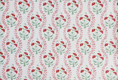 Mews Furnishings Iznik Vine Persian Rose Floral Fabric