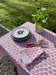 Mews Furnishings Nellie Tablecloth in Pink