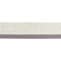 Rosana Lonsdale Stretched Ivory Linen Lampshade with Grey Coloured Trim