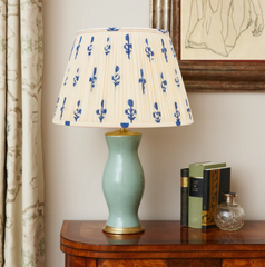 Rosana Lonsdale Blue Rose Gathered Straight Empire Lampshade