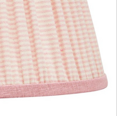 Rosana Lonsdale Pink & Cream Striped Gathered Straight Empire Lampshade