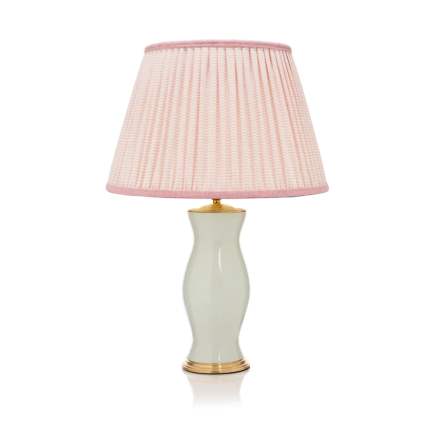 Rosana Lonsdale Pink & Cream Striped Gathered Straight Empire Lampshade