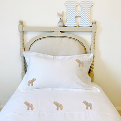 Children's Cotton Bed Linen Set Elephant, Cotton & Company