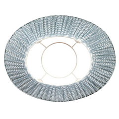 Fermoie | Wicker Light Blue Lampshade
