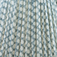 Fermoie | Wicker Light Blue Lampshade