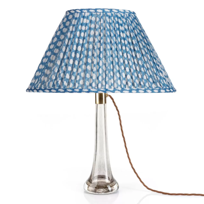 Fermoie | Wicker' Blue Lampshade