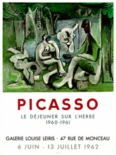 L'Herbe - Galerie Louise Leiris, Paris 1962h, Original Poster. Pablo Picasso