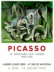 L'Herbe - Galerie Louise Leiris, Paris 1962h, Original Poster. Pablo Picasso