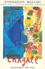 Foundation Maeght, Paris 1967, Original Poster, Chagall