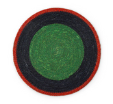 Set of 4 Seagrass Placemats | Midnight Blue / Beryl Green | British Colour Standard