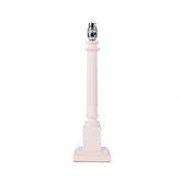 Wooden Column Lamp Base Wth High Gloss Lacquer Finish In Blush Pink | Kelling Home