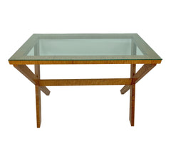 A French Mid-Century Faux Bois Console Table