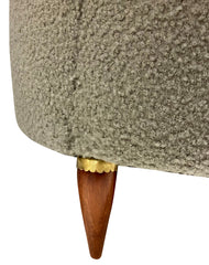 Rare Mid-Century French Two Seat Curved Sofa