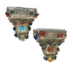 Pair of Antique Venetian Wall Brackets
