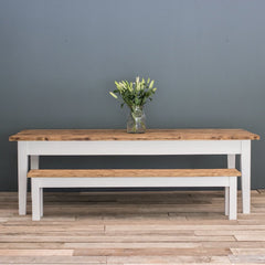 10ft Farmhouse Table with Tapered Legs & VARIOUS COLOUR OPTIONS