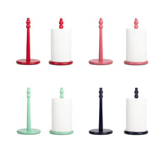 Wooden Kitchen Roll Holder in Chilli Red, British Colour Standard