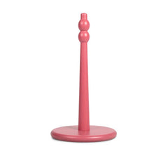 Wooden Kitchen Roll Holder in Rose Pink, British Colour Standard