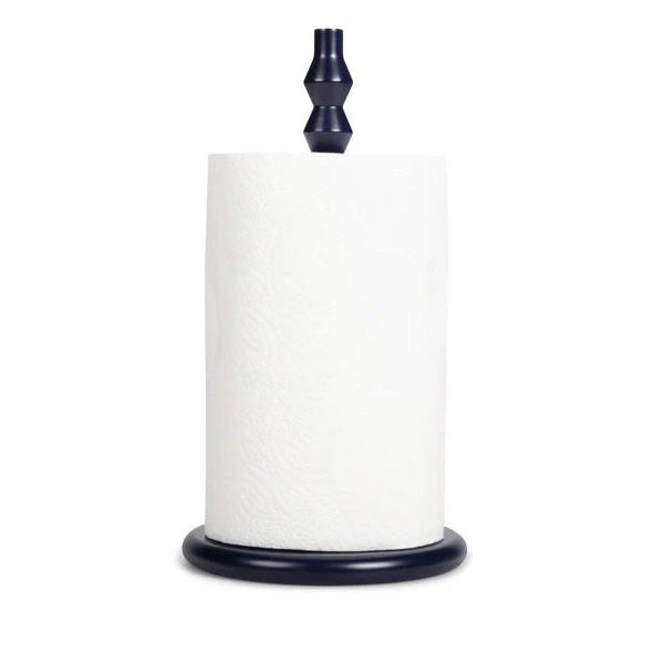 Wooden Kitchen Roll Holder in Midnight Blue, British Colour Standard