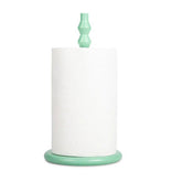 Wooden Kitchen Roll Holder in Opaline Green, British Colour Standard