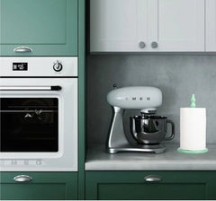 Wooden Kitchen Roll Holder in Opaline Green, British Colour Standard
