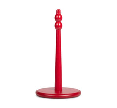 Wooden Kitchen Roll Holder in Chilli Red, British Colour Standard
