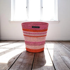 Seagrass Waste Paper Basket in Guardsman & Neyron | British Colour Standard