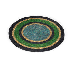 Set of 4 Seagrass Placemats | Beryl Green, Midnight Blue & Tropic Turquoise | British Colour Standard