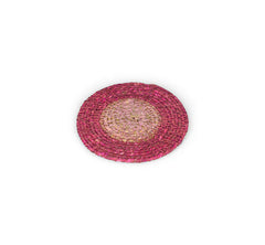 Set of 4 Seagrass Coasters | Guardsman Red & Venetian Pink | British Colour Standard