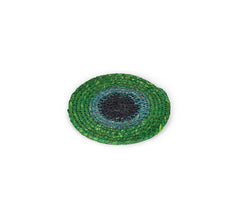 Set of 4 Seagrass Coasters | Beryl Green, Midnight Blue & Tropic Turquoise | British Colour Standard