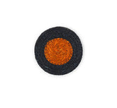 Set of 4 Seagrass Coasters | Midnight Blue & Rust | British Colour Standard