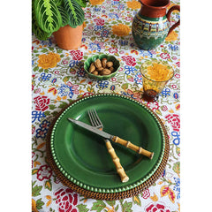 Bulgarian Pottery Green & Burgundy Jug | Casa JJ