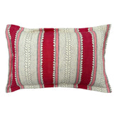 Dimity Dragonfly | Pink & Red Striped Cushion | Linwood