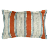 Dimity Rust | Orange & Blue Cushion | Linwood