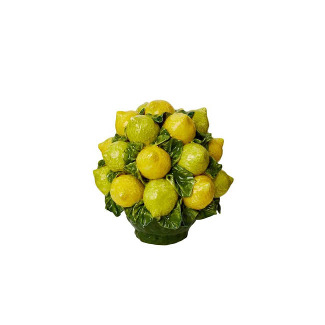 Capri Decorative Lemon Ceramic Basket | Casa by JJ