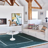 Copenhagen | Teal & Blue Tasselled | Hand-knotted Rug | Jennifer Manners