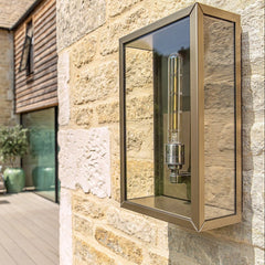Chelsea Outdoor Box Light | Bronze | Cressida & Rose