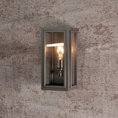 Windor Outdoor Box Light | Pewter | Cressida & Rose